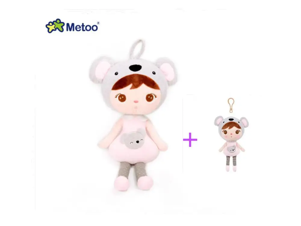 koala 45cm and 20cm Новые оригинальные 20 см 45 см Мультяшные мягкие животные Metoo Плюшевые игрушки кошки куклы на день рождения Рождество подарки для детей C21 - Цвет: koala 45cm and 20cm