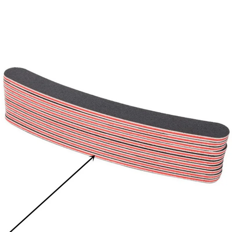 Пилочка для ногтей 100/180 шлифовальный набор двухсторонний маникюр с полировкой