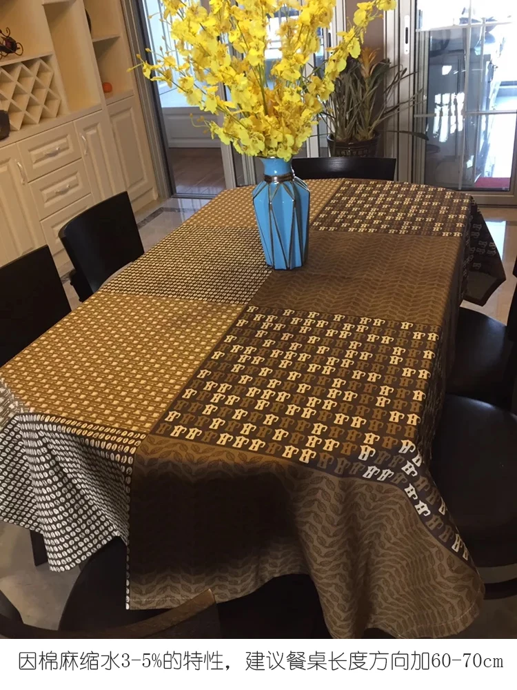 Японская скатерть из хлопка и льна высококачественная ткань для ресторана кофе