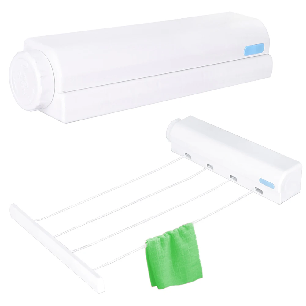 Выдвижная внутренняя вешалка для одежды нейлоновая настенная Волшебная Сушилка