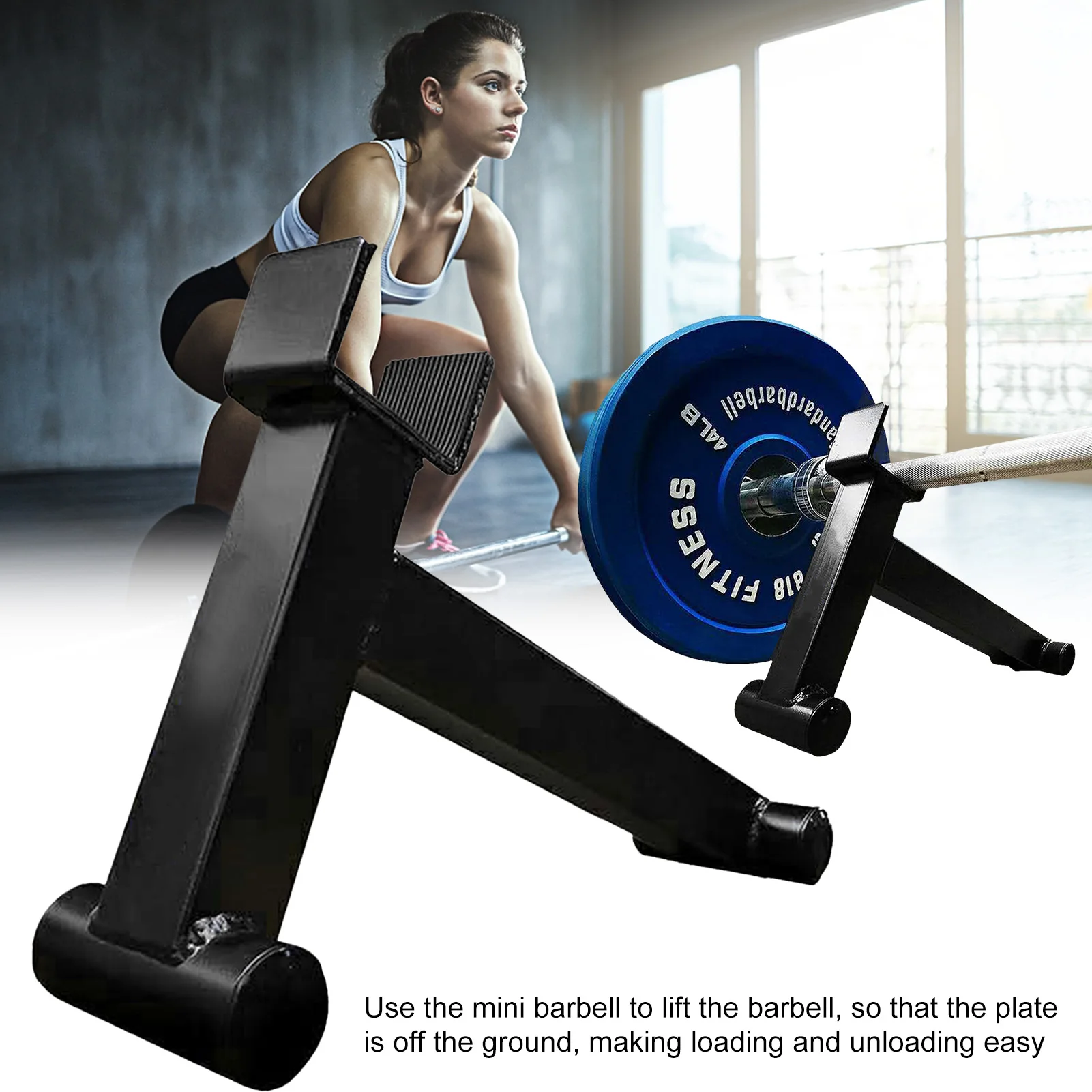 

Mini Metal Fast Barbell Changing Holder Bracket Rack Barbell Single-Side Barbell Quick Replacement Changer Auxiliary Accessories