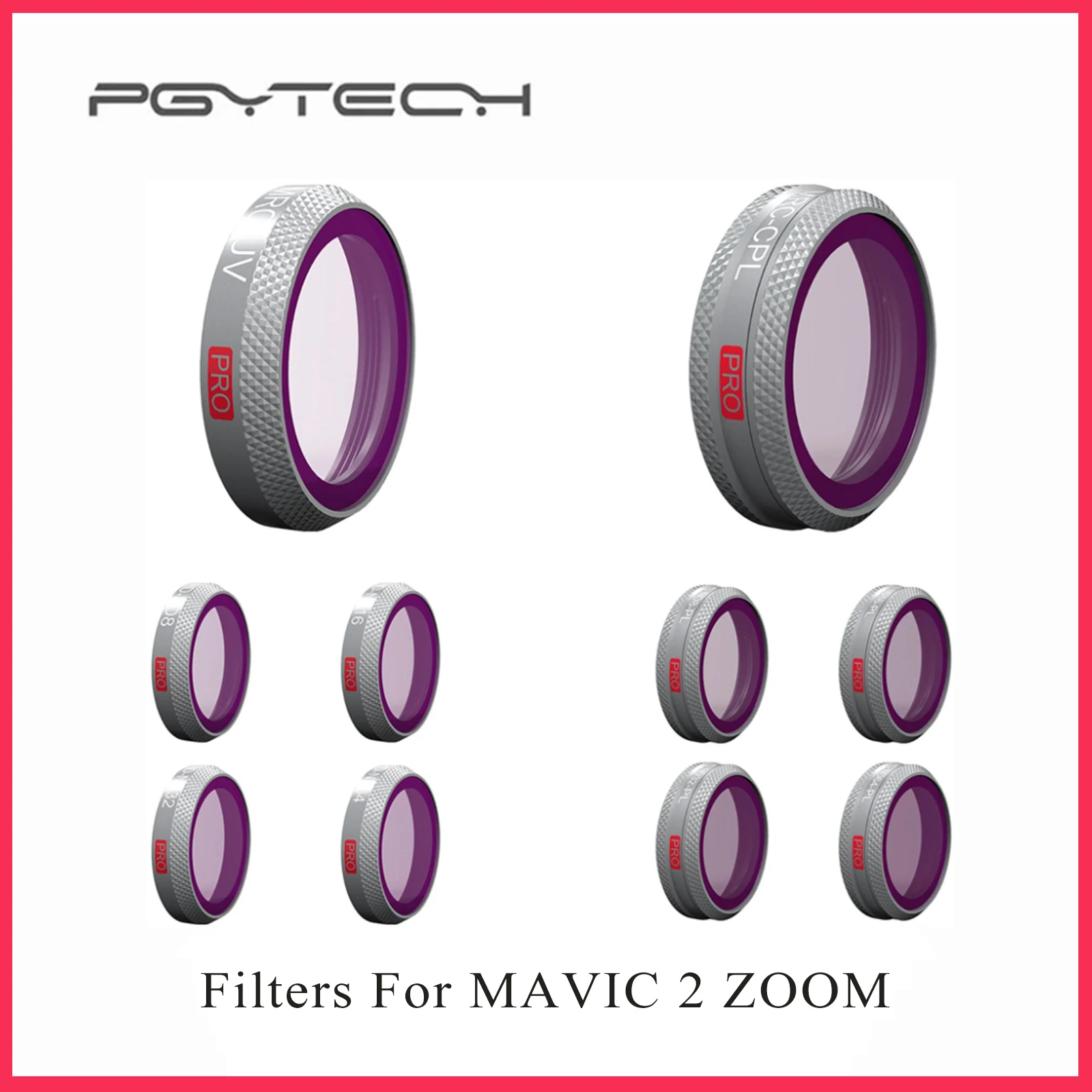 

Комплект фильтров PGYTECH Mavic 2 Zoom MRC UV/CPL/ND 8 16 32 64 PL ND8 ND16 ND32 ND64 для объектива Фильтры для камеры Mavic 2
