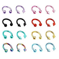 5pcs u shaped fake nose rings for women stainless steel nose rings studs fake piercing jewelry clip on nose body clip hoop