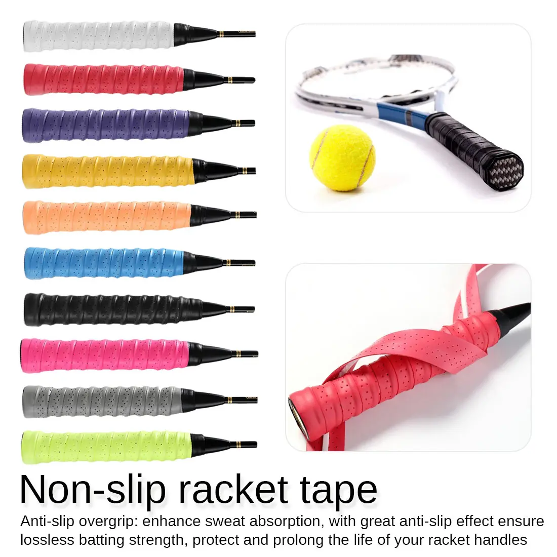 Брендовые противоскользящие Захваты ракетки для бадминтона спортивные