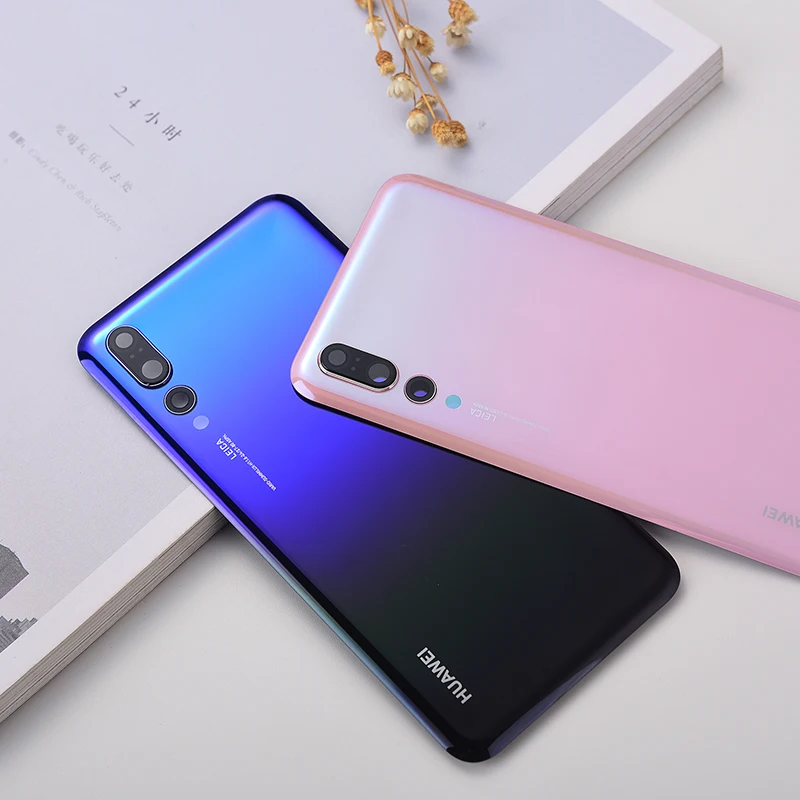 Оригинальный Huawei P20 Pro задняя крышка корпуса дверь Сменный Чехол для P 20 со