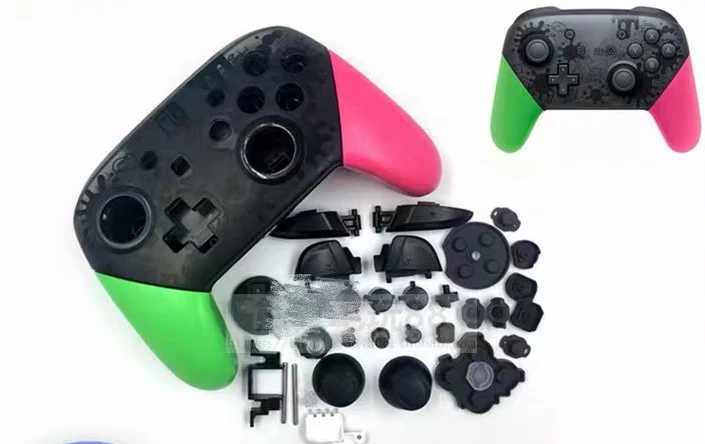 1 NS switch PRO контроллер DIY пластиковый чехол Корпус оболочка замена с кнопками подставки Сделано в Китае - Цвет: 1
