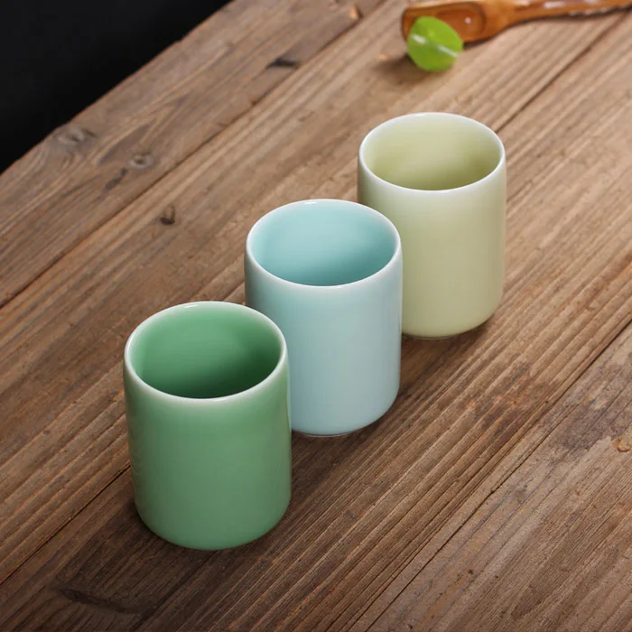 280 мл однотонная керамическая чайная чашка в традиционном китайском стиле Celadon