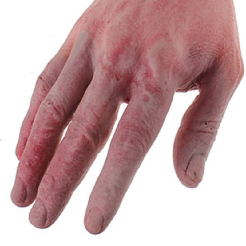 1 шт. Хэллоуин реквизит кровавый ужас страшная поддельная разрезанная ручка в