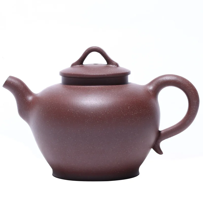

New Handmade purple clay teapot Yixing Huanglongshan peach blossom clay teapot