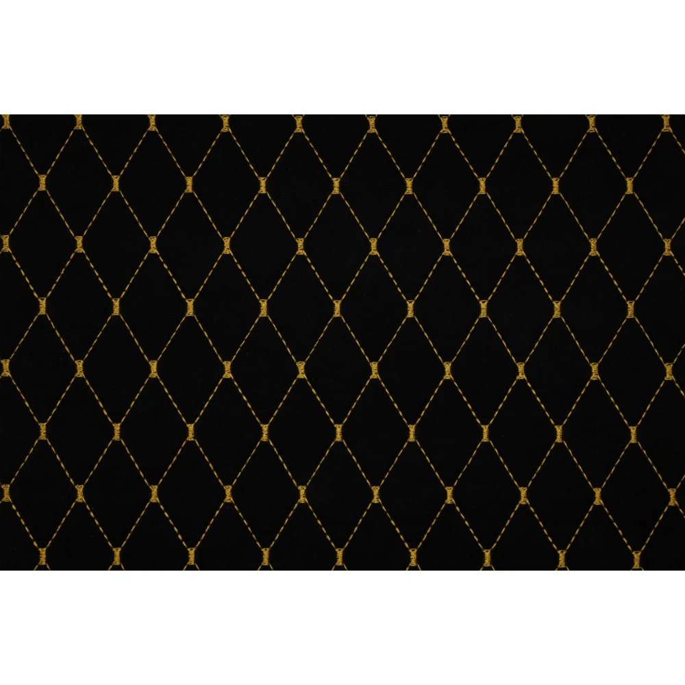 Искусственная замша триплированная стеганая Take&ampDo . Цвет Черный Ромб | Дом и сад