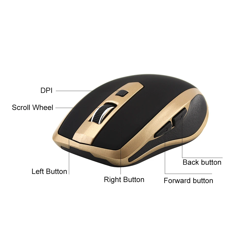 Беспроводная оптическая игровая Bluetooth мышь 1600 DPI|Мыши| |
