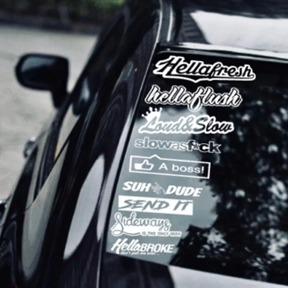 Наклейки на окна автомобиля для JDM KDM slammed race drift | Автомобильные наклейки