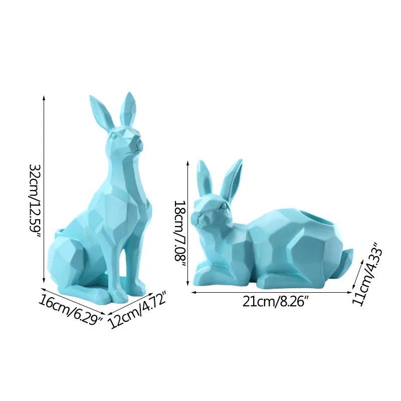 

Home Decorations Accessories Nordic Creative Origami Bunny Pen Holder Ornaments Pen Container Creative Desktop Decor Crafts Gift