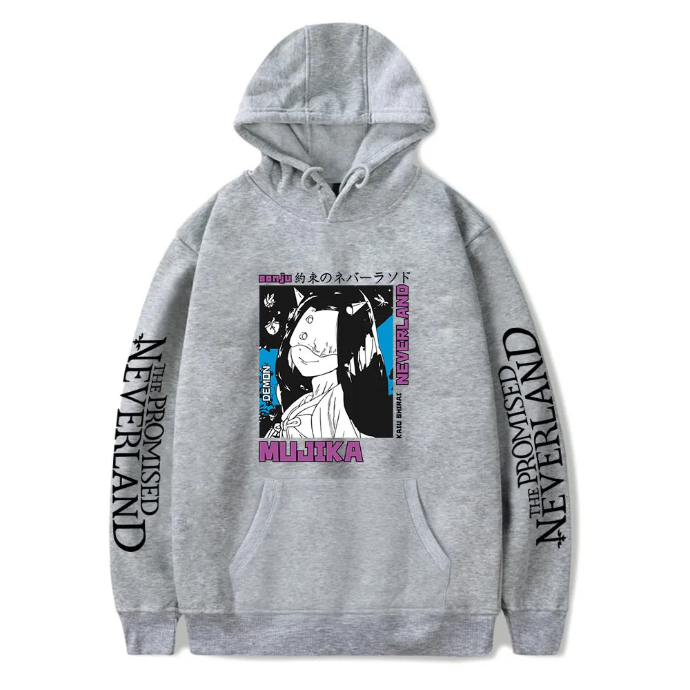 

The Promised Neverland Hoodie Sweatshirt Harajuku Cartoon Men Women Hoodies Autumn Boys/girls Pullovers Hooded Oversized Clothes