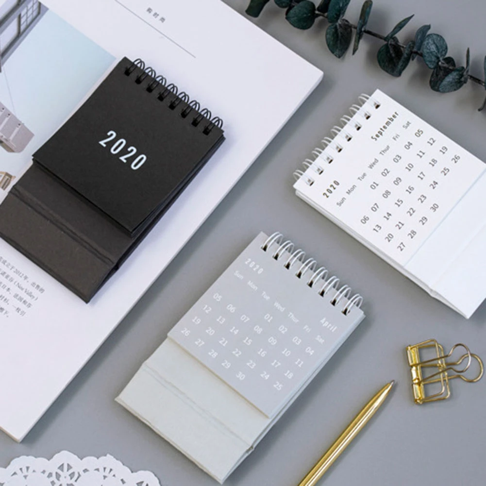 Настольный бумажный мини-календарь 2020 настольные календари Органайзер на