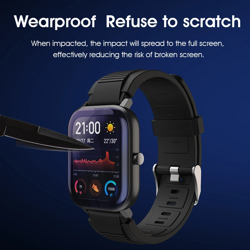Защитная пленка для Huami Amazfit GTS защитная полное покрытие 3D Изогнутые композитные