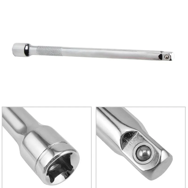 

1/4" Sleeve Extension Socket Rod Wrench Extension Adapter Bar Set Auto Repair Spanner Hand Tools Extender