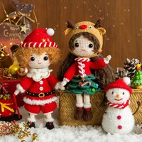 susans family crochet christmas dolls adult crochet kits crochet diy dolls home decor xmas gift materials package