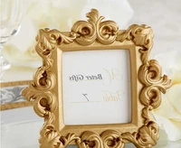 100pcs lot wedding favors party gifts baroque gold place name card holder photo frame decoration wholesale