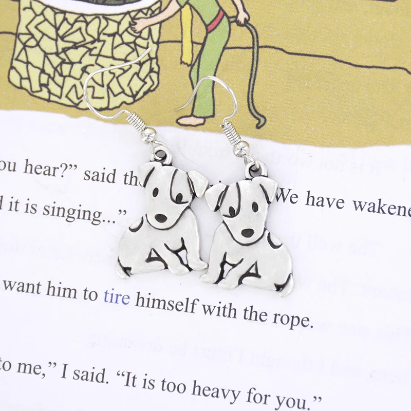 Серьги-подвески женские в стиле Джек Рассел и Лис-терьер 2020 | Украшения