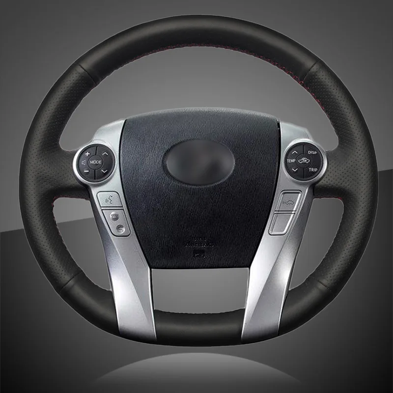 Автомобильная Оплетка на руль для Toyota Prius 30(XW30) 2009 2015 C(US) 2012 2017 V(US) крышка