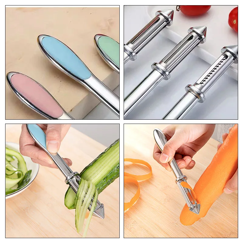 

BEEMAN Stainless Steel Vegetables Potato Slicer Gadgets Knife Potatoes Peeler For Knives Accessories Cleaning kitchen Tools