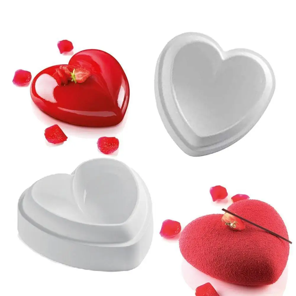 Новая декоративная силиконовая 3D форма в форме сердца для торта помадки конфет