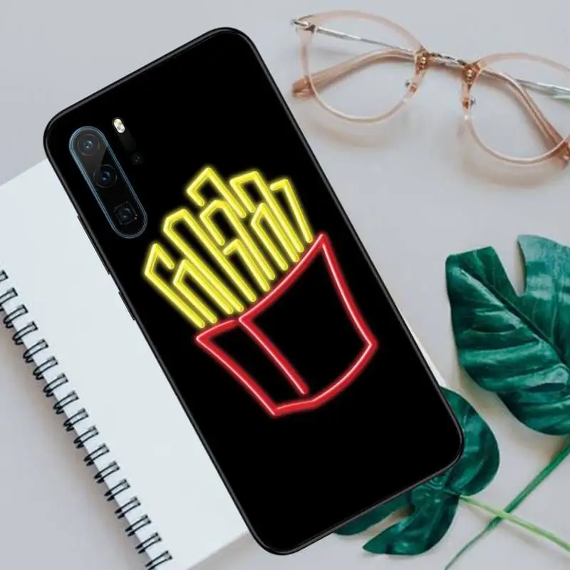 

Neon Burger Fluorescent Pattern Phone Case For Huawei honor Mate P 10 20 30 40 Pro 10i 9 10 20 8 x Lite Luxury brand shell