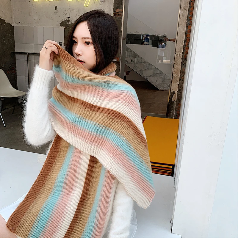 Корейские осенние и зимние Новые поступления милый шарф удобный мягкий