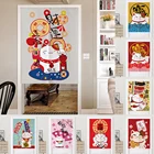 Японская короткая кухня счастливая кошка фотообои для спальни домашний Вход Декор Fengshui занавески подвесная дверная занавеска