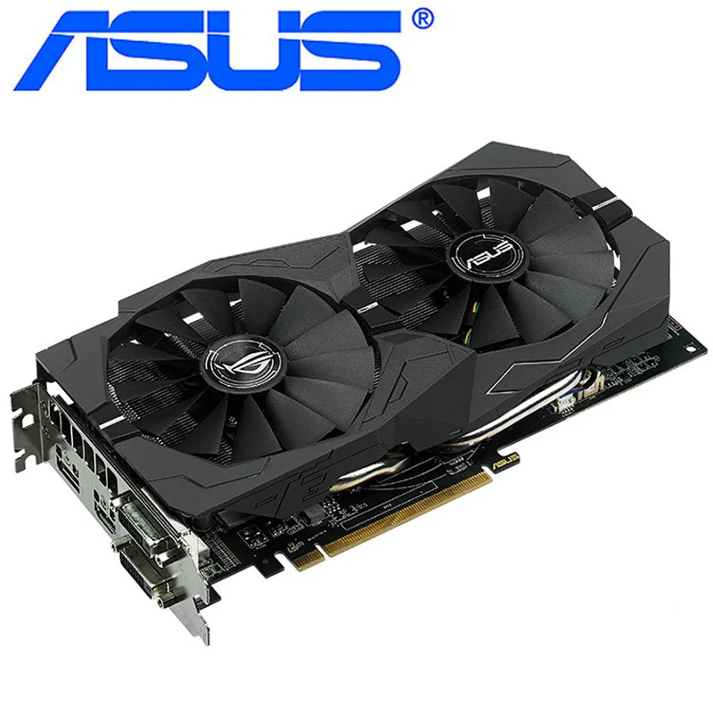 Видеокарта ASUS RX570 4 Гб 500 бит GDDR5 видеокарта для AMD RX 570 серии VGA карты 580 б/у DisplayPort HDMI