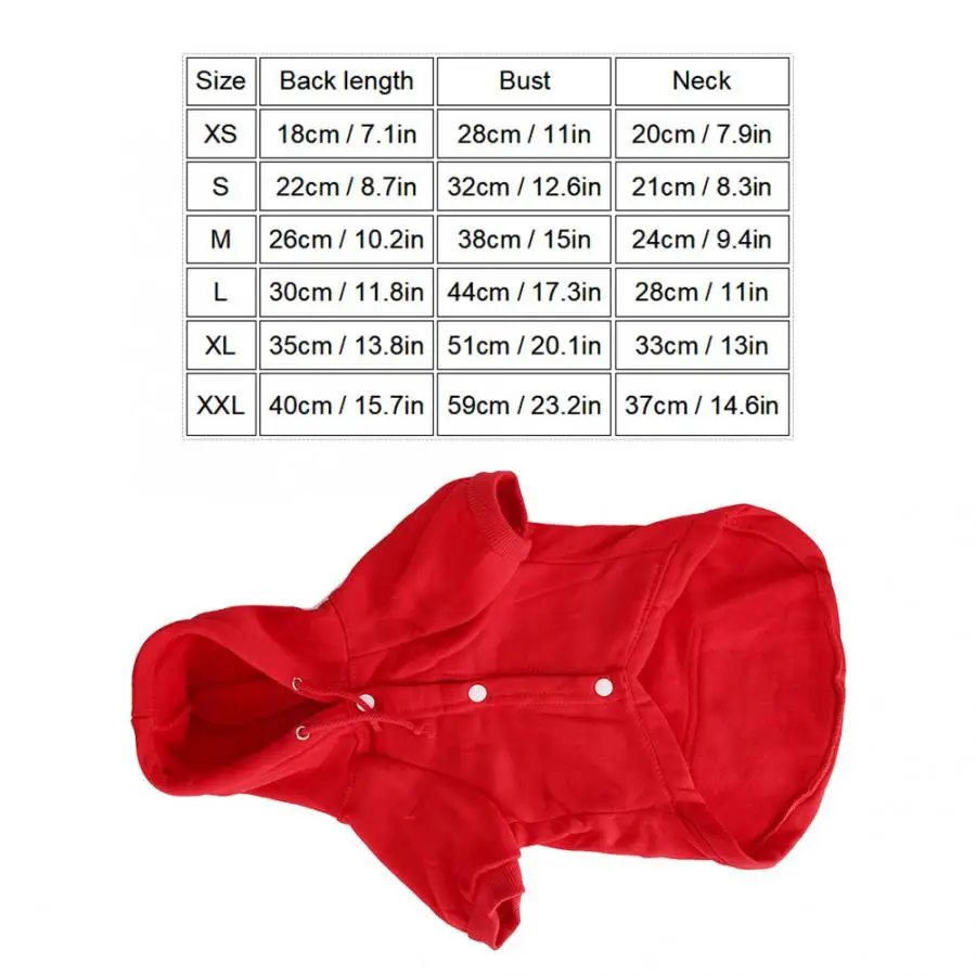 Мягкие Толстовки для собак хлопковая зимняя одежда милой красной собаки