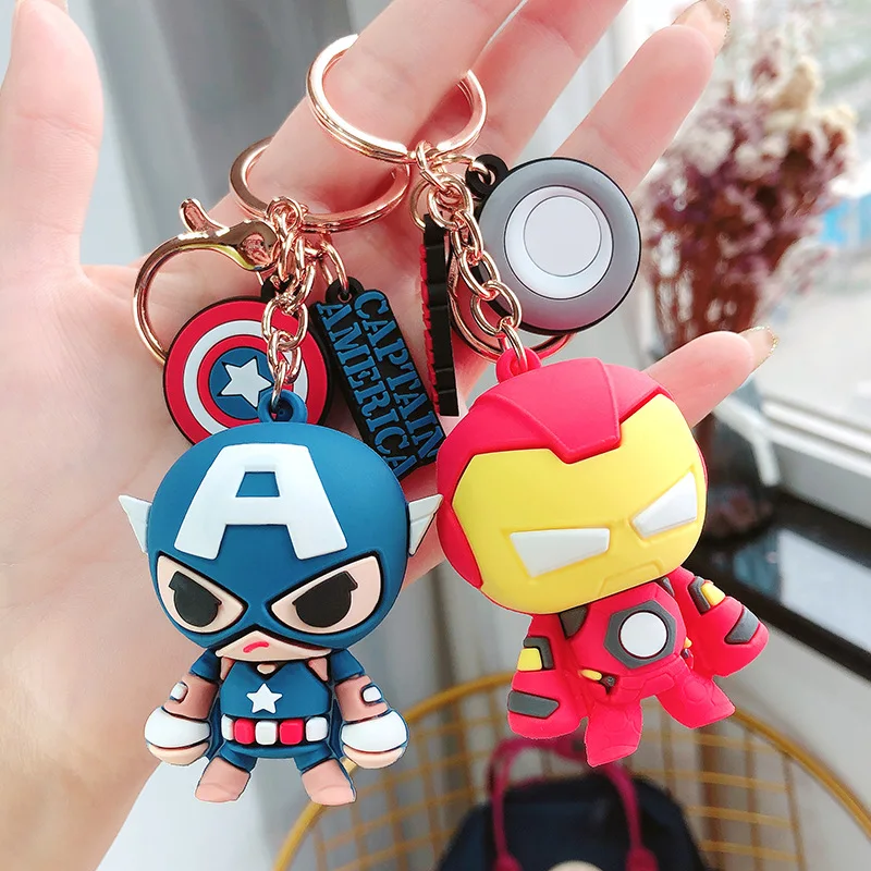 Disney Marvel легенды Мстители Капитан Америка Железный человек автомобильный брелок