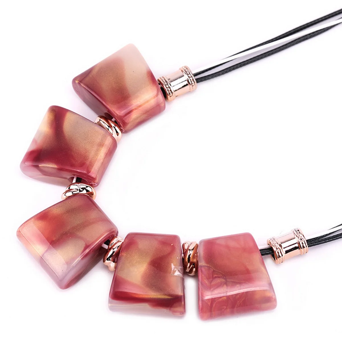 Цепочка Из полимерной смолы Длинная кожаная цепочка ювелирные изделия для