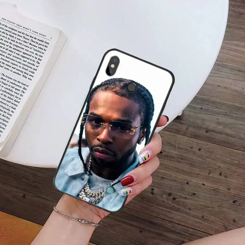 

Pop Smoke USA rapper singer Phone Case For Xiaomi Redmi 7 9t 9se k20 mi8 max3 lite 9 note 8 9s 10 pro Soft Shell Cover Funda