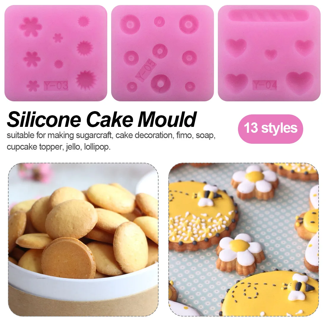 1 шт. десертная шоколадная форма для помады эпоксидная Мини Милая силиконовая