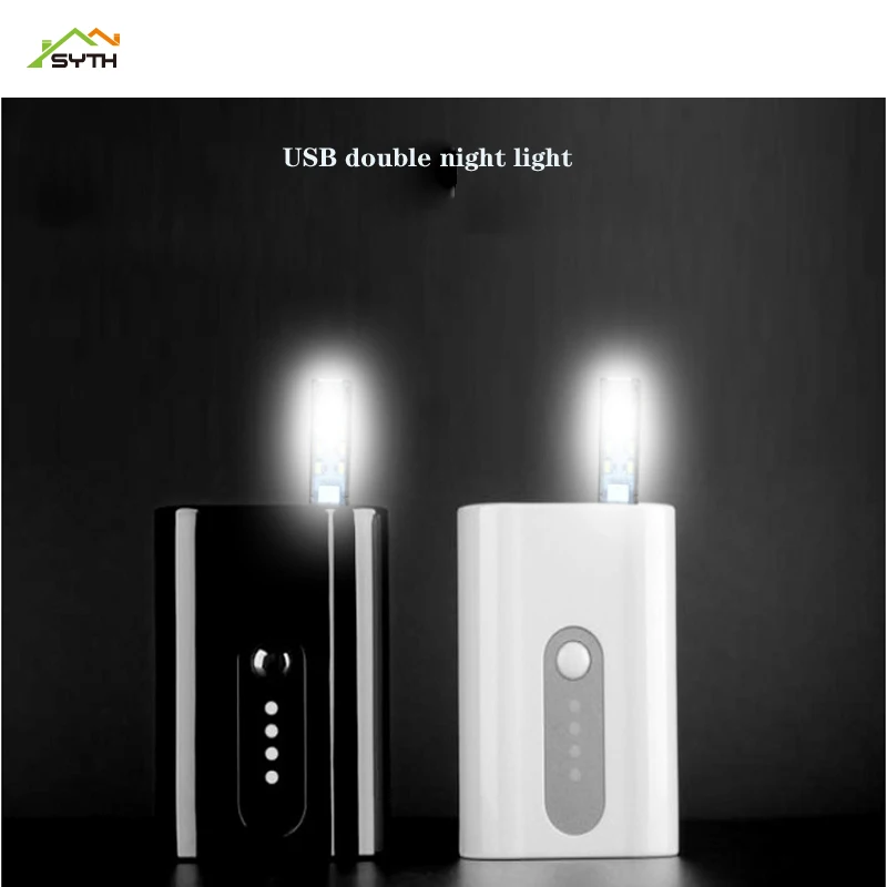 Мини USB ночной Светильник кровать светильник интерфейс 12 Светодиодный