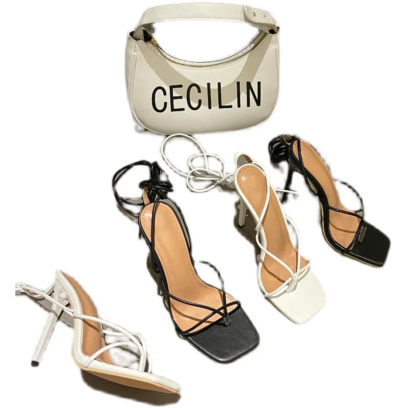 

European Sandals Women New Summer Thin Heel Fashion Women High Heels Sandals