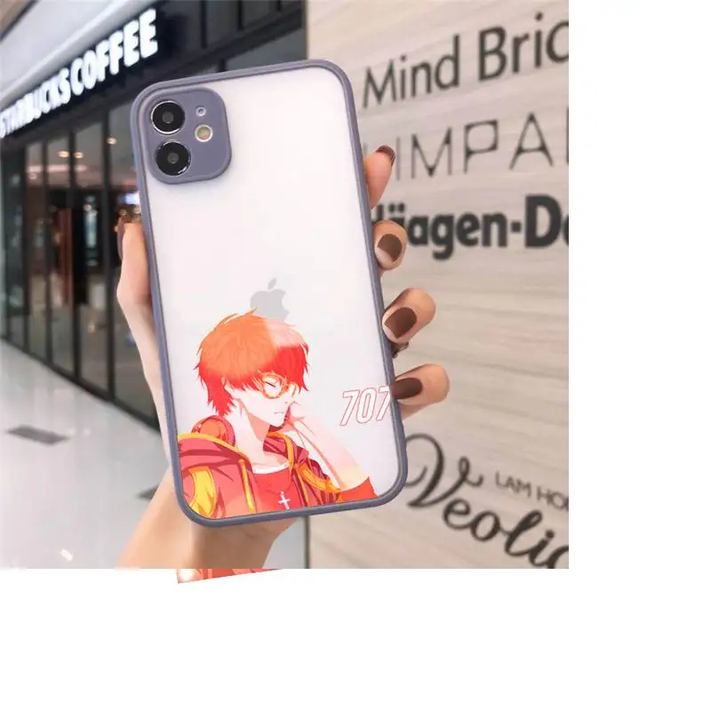 

707 Mystic Messenger Japan anime Phone Cases matte transparent For iphone 7 8 11 12 plus mini x xs xr pro max cover