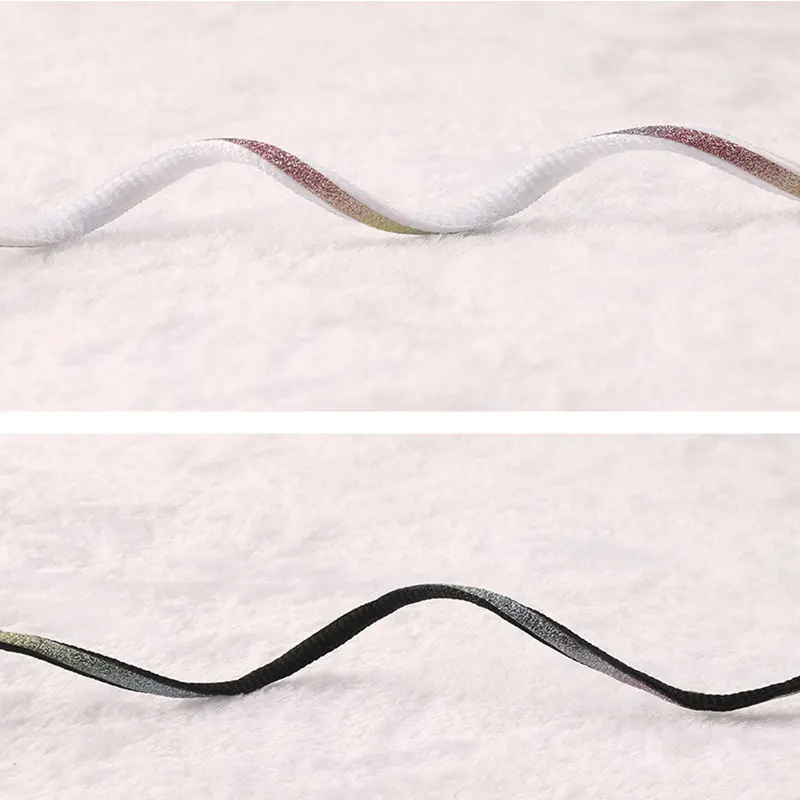 Градиентные цветные светоотражающие шнурки для кроссовок унисекс модные