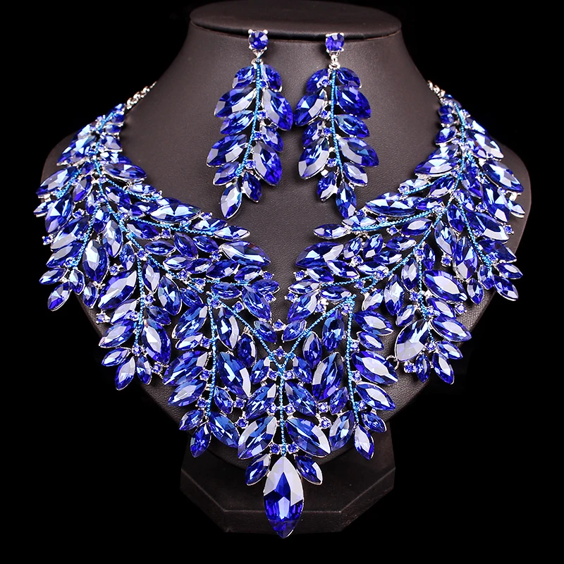 Комплект украшений из колье и серёг индийская Свадебная вечеринка | Украшения