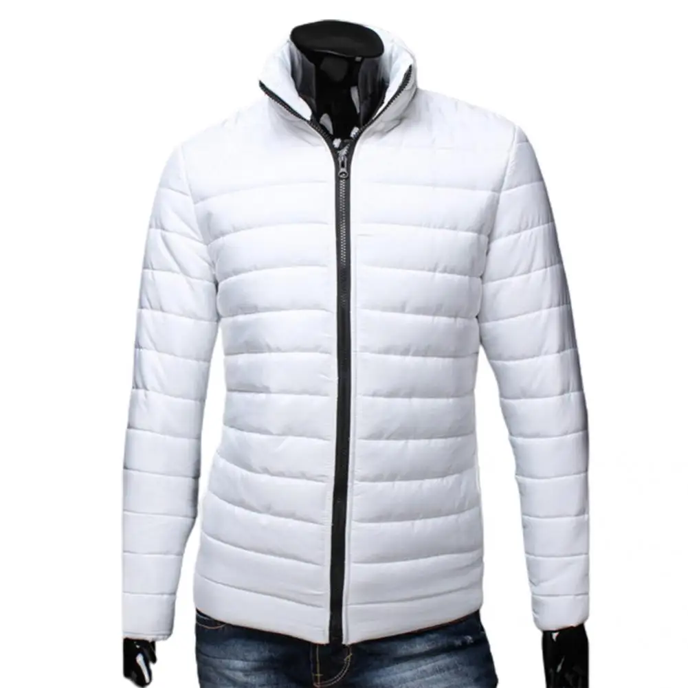 

Male Windbreaker Fashion Lightweight Long Sleeve Solid Color Slim Male Windbreaker Streetwear Winter Jacket Men Coat