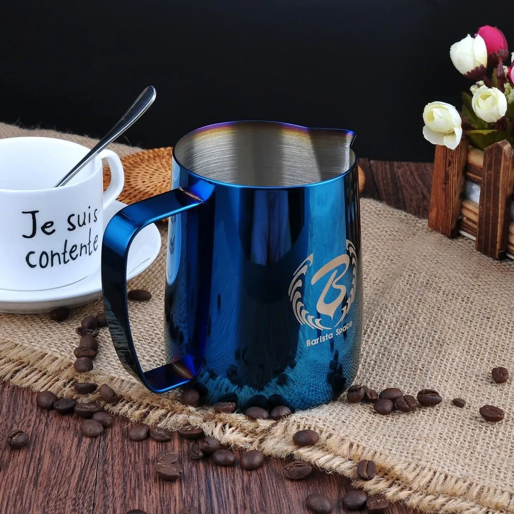 

Barista Space Blue Steel Milk Pot Pitcher 600 ml