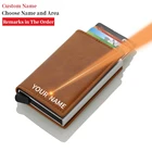 2022 индивидуальный кошелек Визитница с застежкой Rfid Кошелек Алюминиевый металлический кредитный деловой телефон дропшиппинг для мужчин и женщин