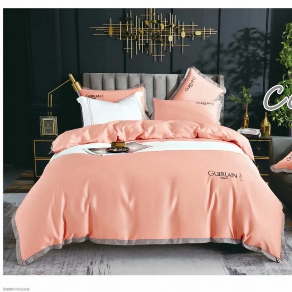 

Silky Soft Pure Egyptian Cotton Solid color Bedding set Family size Duvet Cover set Bed sheet Pillowcases Twin Queen King Size