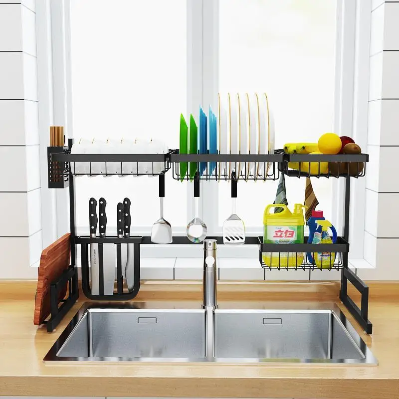 

Accessories Afdruiprek Sink Sponge Holder Etagere Stainless Steel Mutfak Cozinha Organizador Cocina Cuisine Kitchen Organizer