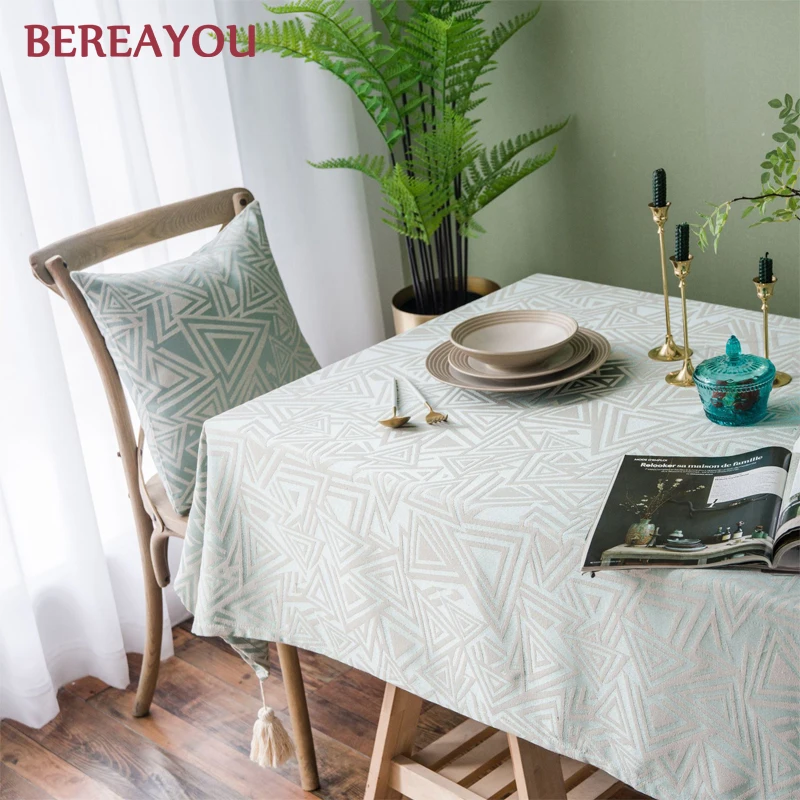 Скатерть с кисточками в европейском стиле Золотая столовая домашняя текстильная