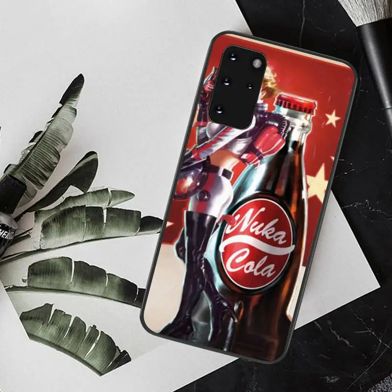 Чехол для телефона CUTEWANAN Nuka Cola girl черный мягкий резиновый чехол из ТПУ Samsung S20 plus