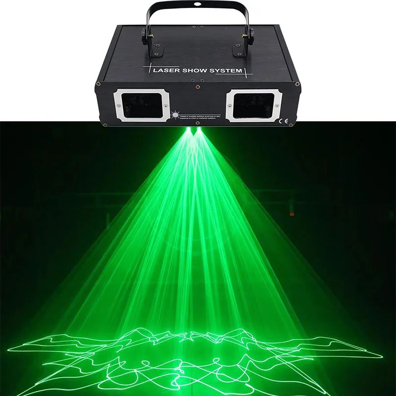 

Лазерный проектор DMX512 для дискотеки, сканер с двойным лучом, сценическое освещение для бара, танцев, рождевечерние НКИ, свадьбы