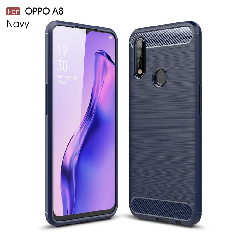 case for oppo a8 cover shockproof soft tpu brushed silicone back phone case for oppo a8 funda for oppo a8 coque 6 5 free global shipping